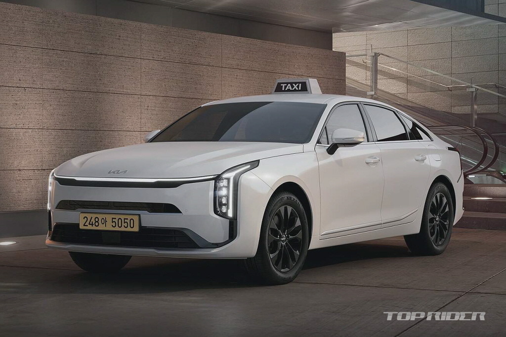 This is what the new Kia K8 taxi looks like, priced at 35.29 million won